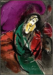 Marc Chagall: Jeremias, 1956, Original-Lithographie 'Die Propheten' fr Bilder zur Bibel - Werke | Originale