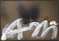 Antoni Tapies: 'A.M.' Original-Lithographie fr Aim Maeght, 1982, Galfetti 898 - Bilder | Originale | Werke