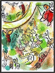 Marc Chagall: Deckengemlde des Opernhauses von Paris, 1965 Original-Lithographie fr Le Plafond de l'Opra