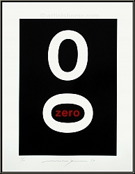 Almir Mavignier: 'ZERO' 1979, handsigniert, OpArt, Original-Farbserigraphie (Siebdruck) - Originale | Bilder