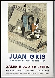 Juan Gris: Galerie Louise Leiris 1965, Gouaches et Dessins 1910-1927, Lithographie Mourlot - Knstlerplakate