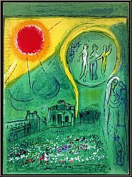 Marc Chagall: Le Carrousel du Louvre, Paris 1954, Original-Lithographie - Derriere le miroir | Werke | Bilder