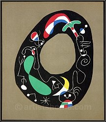 Joan Miro: Der Zauberstein, 1956, Original-Lithographie, Mourlot - Originale | Werke der Druckgrafik | Bilder