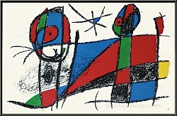 Joan Miro: Zufriedene Katze, 1975, Original Lithographie VI