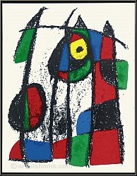 Joan Miro: Neugieriges Katzenkind, 1975, Original Lithographie VII