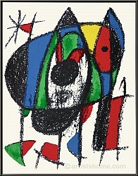 Joan Miro: Katze auf Abwegen, 1975, Original Lithographie V