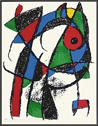 Joan Miro: Frecher Kater 1975, Original Lithographie I, Katze im Profil - Bilder | Originale | Werke | Druck