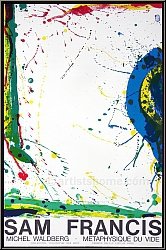 Sam Francis: Plakat 'Michel Waldberg - Metaphysique du vide' 1986, Original-Lithographie - Werke | Poster