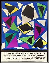 Henri Matisse: 'Affiches d'expositions' Galerie Klebr 1952, Arches, Lithographie Mourlot - Original-Plakate