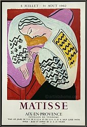 Henri Matisse: Aix-en-Provence 1960 Pavillon Vendme, Lithographie La Dormeuse - Bilder Mourlot-Plakate, Werke