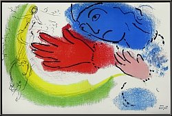 Marc Chagall: Die Kunstreiterin, L'cuyre, 1956, Original-Farblithographie - Druckgrafik | Werke | Originale