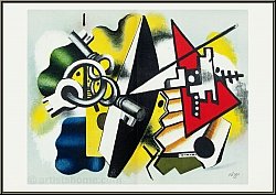 Fernand Leger: Stillleben mit Schlssel 'Nature morte aux clefs' 1955 - Mourlot Lithographien | Werke | Drucke