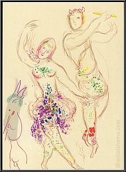 Marc Chagall: Das Ballett, Le Ballet, Daphnis & Chloe 1969 Original-Lithographie | Bilder | Werke | Drucke