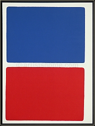 Ellsworth Kelly: Blau ber Rot, 1966 Rechtecke, Original-Lithographie fr Maeght und Redfern - Werke | Drucke