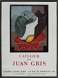 Juan Gris: Galerie Louise Leiris 1957, L'atelier de Juan Gris, Lithographie Mourlot - Knstlerplakate | Werke