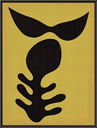 Hans (Jean) Arp: Moustache et squelette (Bart und Skelett), 1957