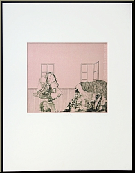 Reiner Schwarz: Hannas Flirt, 1967, Original-Lithographie, signiert, nummeriert - Originale | Druckgrafiken