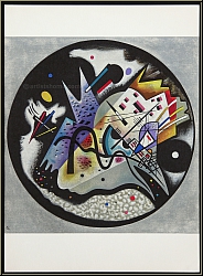 Wassily Kandinsky: 'Im schwarzen Kreis' Dans le cercle noir 1960, Lithographie Mourlot - Bilder, Werke, Drucke