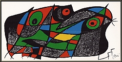 Joan Miro: 'Schweden' 1974 Original-Lithographie, Mir Bildhauer (Fotoscop) - Bilder, Werke, Drucke, Originale