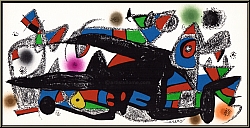 Joan Miro: 'Dnemark' 1974, Original-Lithographie fr 'Miro Fotoscop', im Stein signiert - Bilder, Originale