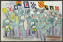 Raoul Dufy: 'The Band' 1949, Original-Lithographie fr School Prints Musikkapelle, Spielmannszug - Bilder