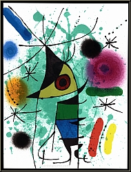 Joan Miro: Der Singende (auch 'Singender Fisch') 1972, Original-Lithographie XI - Bilder | Drucke | Originale