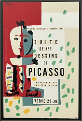 Pablo Picasso: Suite de 180 dessins, Verve 29-30, Originalplakat Lithographie, Arches Btten - Bilder Plakate