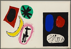 Joan Miro: Original-Lithographien 1953, Probedruck Arches Btten, Derriere le miroir 57-58-59 de luxe - Bilder