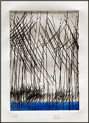 Hans Hartung: GP 1978-12 Radierung Aquatinta 1988, Edition 'Kunst und Wissenschaft' RMM 559 - Bilder Originale