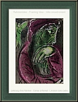 Marc Chagall: Hiob in der Verzweiflung, Verve Bilder zur Bibel, 1960, Original-Lithographie - Werke | Drucke