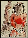 Marc Chagall: Thamar, Schwiegertochter Judas, Original-Lithographie