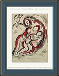 Marc Chagall: Hagar in der Wste, Bibel 1960, Lithographie - Sohn Ismael, Armut, Abraham und Sara | Originale