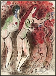 Marc Chagall: Adam und Eva und die verbotene Frucht, Bilder zur Bibel