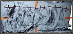 Antoni Tapies: Derriere le miroir 168 Vorzugsausgabe 1967, Lithographie 'Orange et gris' Btten, Galfetti 142