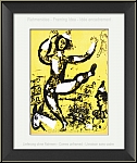 Marc Chagall: 'Der Zirkus' Le Cirque, 1960, Original-Lithographie, Clowns mit Esel auf Gelb - Werke | Drucke