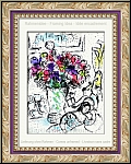 Marc Chagall: Die Anemonen, Original-Lithographie (Frontispiz) Btten, Blumenstrau - Bilder | Werke | Drucke