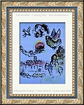 Marc Chagall: 'Nacht in Vence' (Nocturne  Vence) 1963 | Original-Lithographien | Werke | Bilder | Drucke