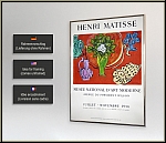 Henri Matisse: Ausstellungsplakat Muse National d'Art Moderne 1956, Arches, Lithographie - Bild Rahmenidee