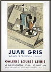 Juan Gris: Galerie Louise Leiris, 1965, Mourlot Lithographie, Plakat