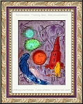 Marc Chagall: Saint-Germain-des-Prs, Paris 1954, Original-Llithographie - Derriere le miroir | Originalbilder