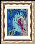 Marc Chagall: 'Quai aux Fleurs', Paris 1954, Original-Lithographie 'Blumen-Kai' - Derriere le miroir | Bilder