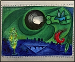 Marc Chagall: Quai de Bercy, 1954, Original Lithographie fr 