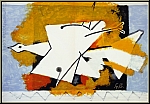 Georges Braque: Der gelbe Vogel, 1959, Lithographie 