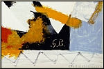 Georges Braque: Der gelbe Vogel 'L'oiseau jaune' 1959, groe Farblithographie, im Stein monogrammiert