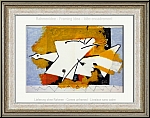 Georges Braque: Der gelbe Vogel 'L'oiseau jaune' 1959, groe Farblithographie, im Stein monogrammiert