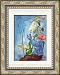 Marc Chagall: Das Mdchen auf der Schulter des Ziegenbocks mit seiner Geige - Lithographie Printemps