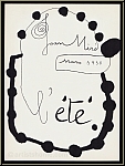 Joan Miro: 'Der Sommer' (L't), 1938, Original-Lithographie, Rckseite - Werke | Originale | Lithographien