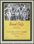 Raoul Dufy: Plakat Galerie Louis Carr, 1948, Tapisseries, Lithographie Mourlot - Original-Knstlerplakate