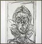 Alberto Giacometti: Annette de face, 1955, Original-Radierung