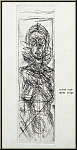 Alberto Giacometti: Annette de face, 1955, Original-Radierung einem Halbakt von der Ehefrau des Knstlers